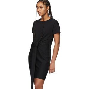 rag and bone Black Aimie Tie knit Dress size medium